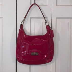 Coach Shoulder Handbag Patent Pink